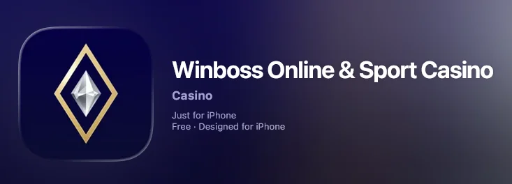 Страница приложения WinBoss казино для быстрого доступа к играм и функциям платформы