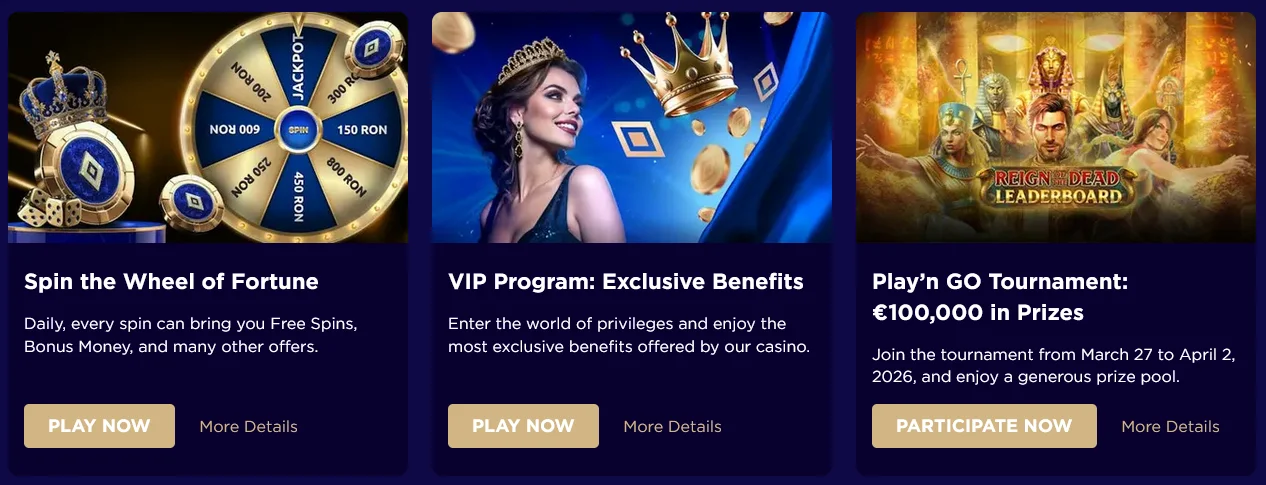 Страница бонусов и акций на платформе Винбосс с актуальными предложениями для игроков