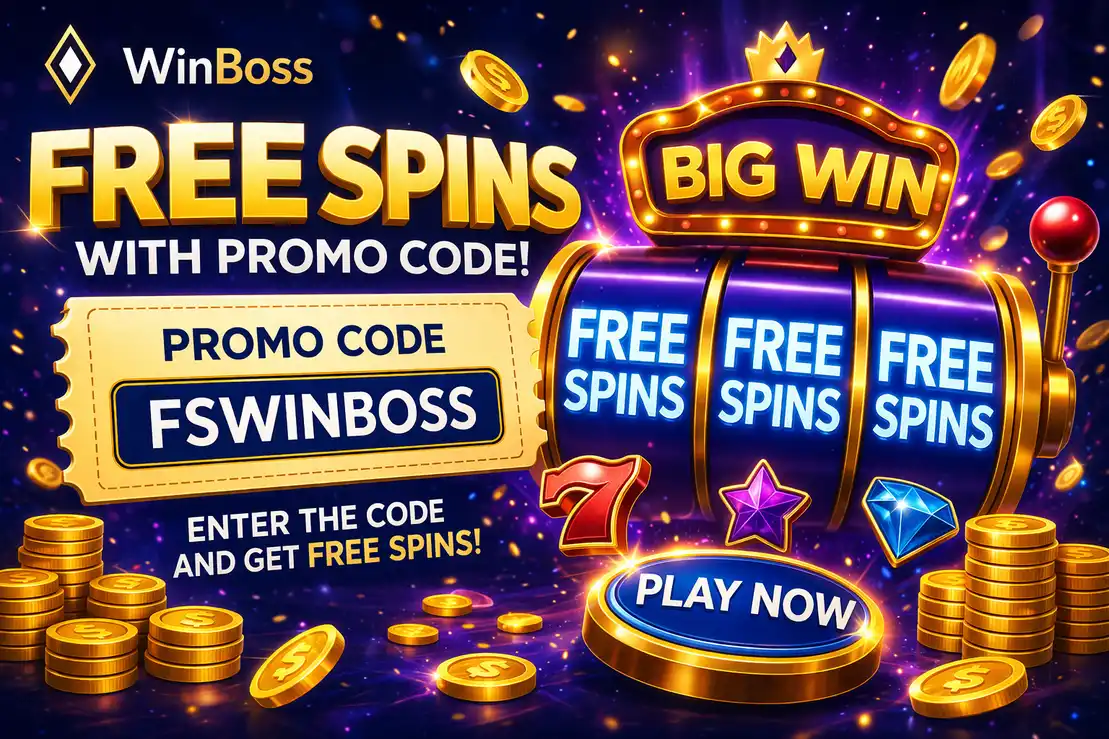 Фриспины по промокоду на WinBoss казино для активации бонусных вращений в выбранных слотах